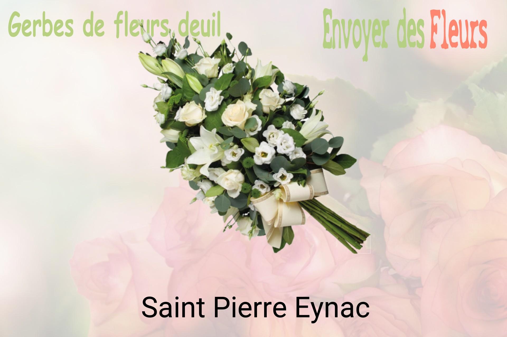 Gerbe de fleurs de deuil livrée à Saint-Pierre-Eynac